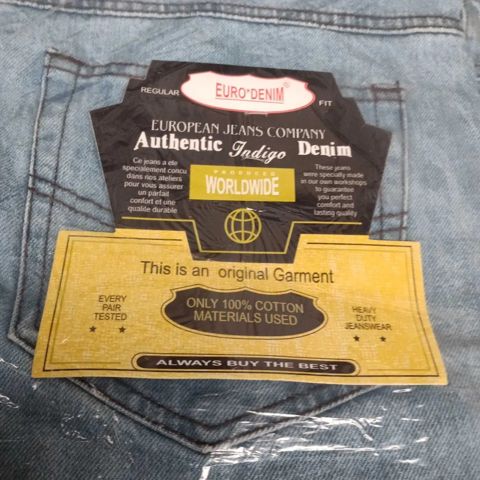 EURO DENIM JEANS – REGULAR FIT, UK 36 (W36/L29)