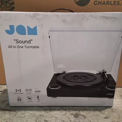 BOXED JAM SOUND ALL-IN-ONE TURNTABLE