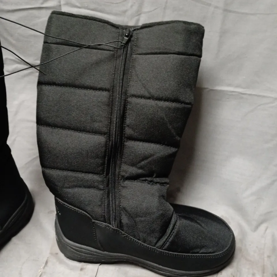 ICEY II WOMEN'S FLEECE-LINED SNOW BOOT – BLACK, UK 4 (EU 37) WATER-REPELLENT FINISH 