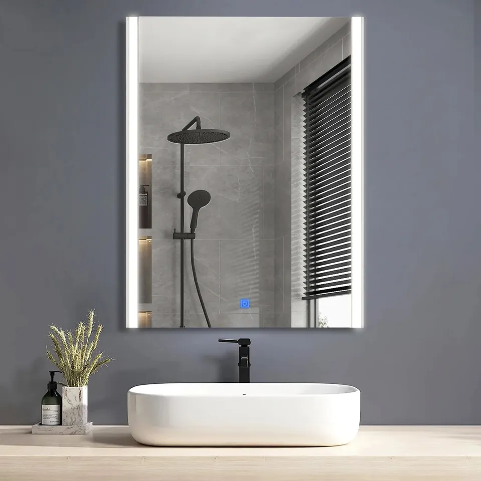 BOXED FAYE STREAMLINE FRAMELESS BATHROOM MIRROR [LED LIGHT] (1 BOX)