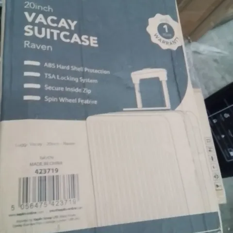 BOXED LUGG 20INCH VACAY SUITCASE RAVEN