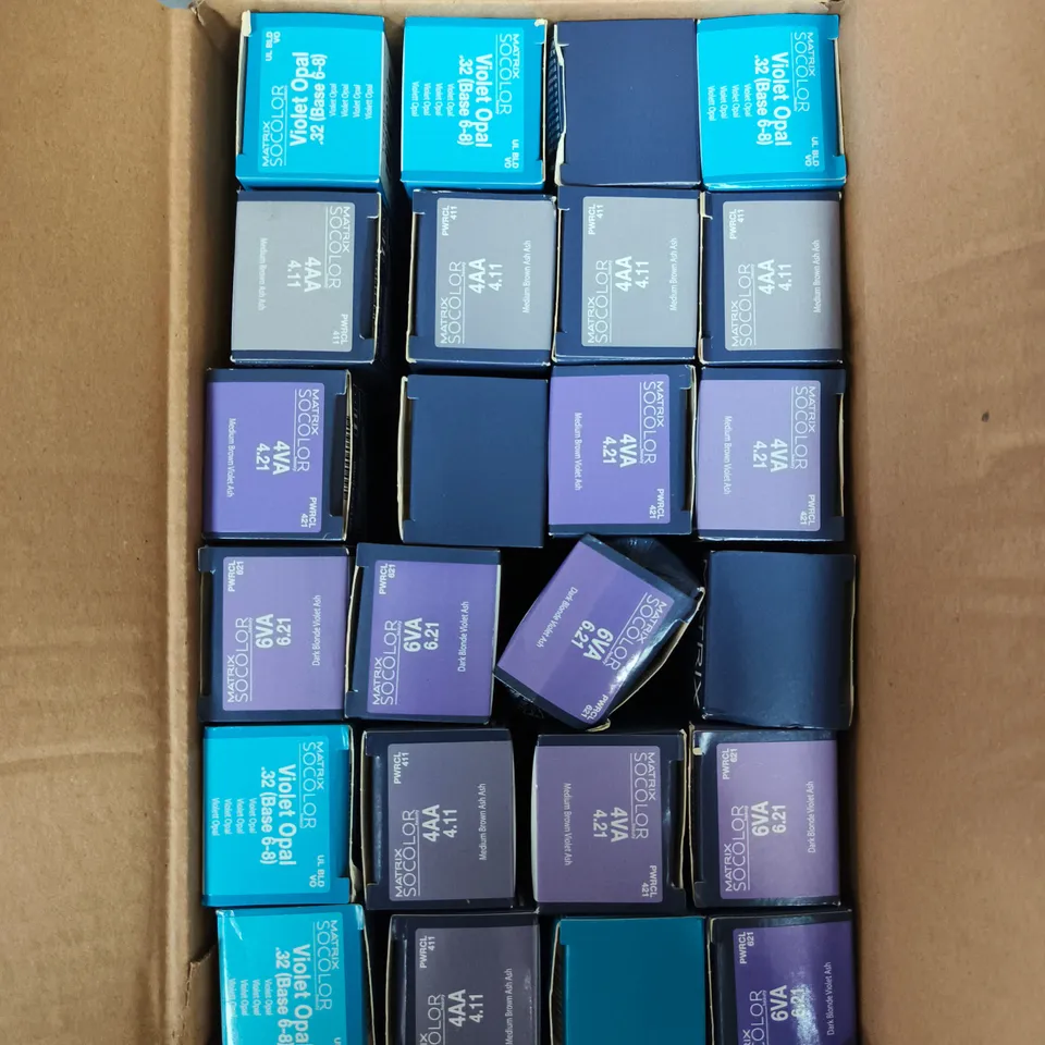 APPROXIMATELY 20 ASSORTED MATRIX SO COLOUR BEAUTY HAIR COLOURS 