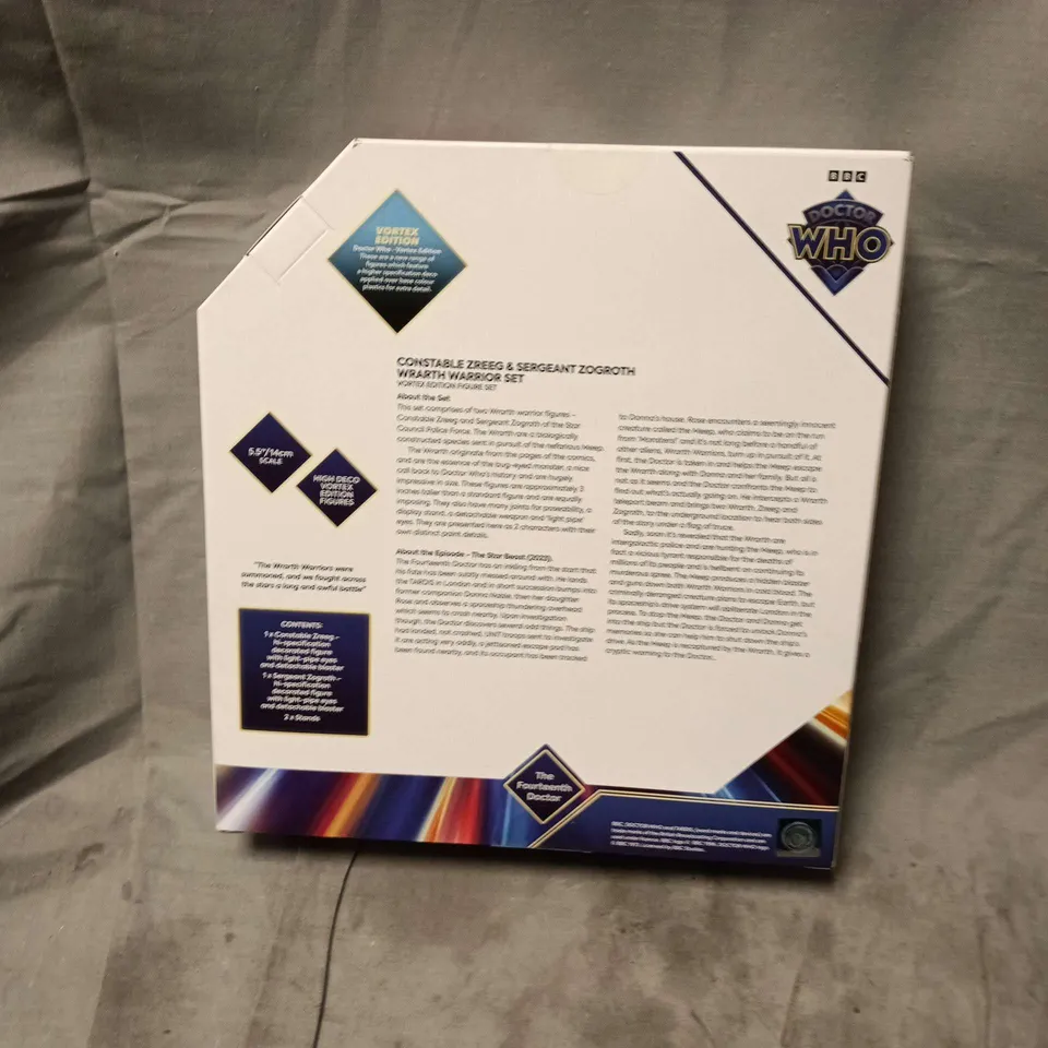 DOCTOR WHO ACTION FIGURE SET – 2 FIGURES, 5.5IN SCALE, VORTEX EDITION (BOXED)