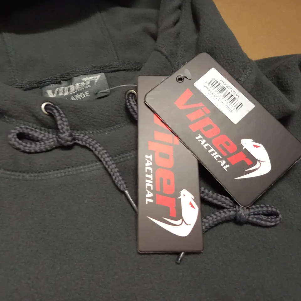 VIPER TACTICAL FLEECE HOODIE IN GREY - L