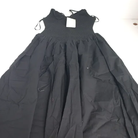  POPPY DELEVINGNE X NOBODY'S CHILD DAISY MIDI DRESS – BLACK - SIZE 8