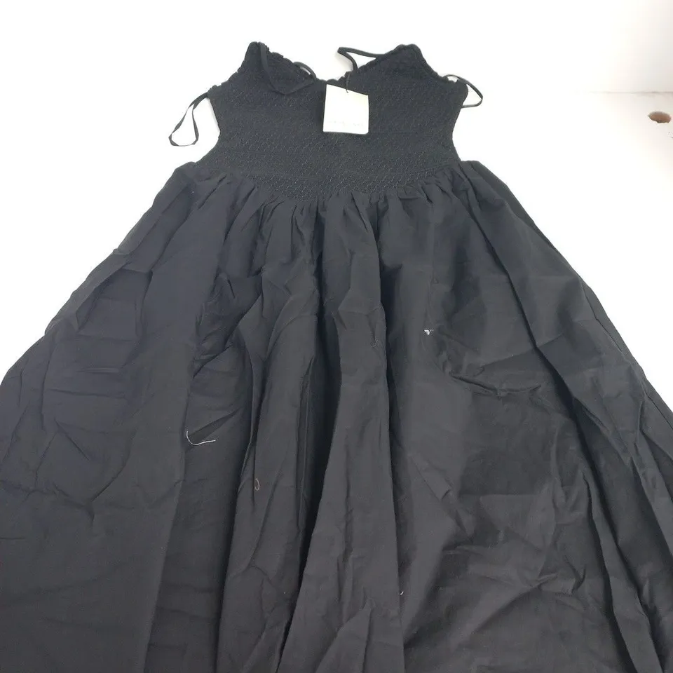  POPPY DELEVINGNE X NOBODY'S CHILD DAISY MIDI DRESS – BLACK - SIZE 8