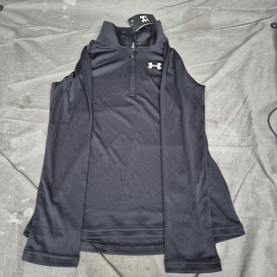 Under Armour Youth Training Top – Black, UA Tech 2.0 1/2 Zip (YM/JM/J-M) 