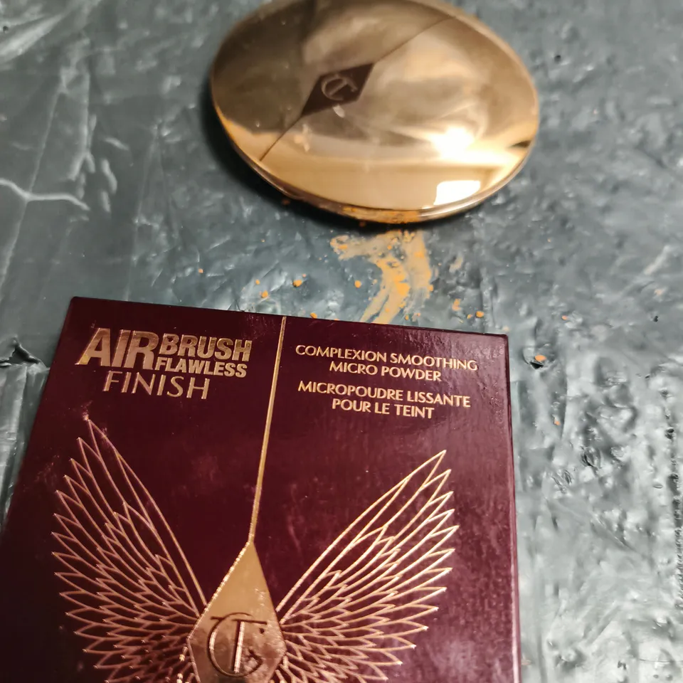 CHARLOTTE TILBURY AIRBRUSH FLAWLESS FINISH MICRO POWDER – SHADE 3 TAN (MEDIUM TO DEEP) – BOXED