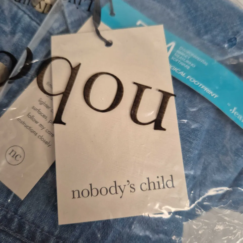 NOBODY'S CHILD CALEB DENIM JUMPSUIT – UK 16 (EU 44, USA 12) – BLUE