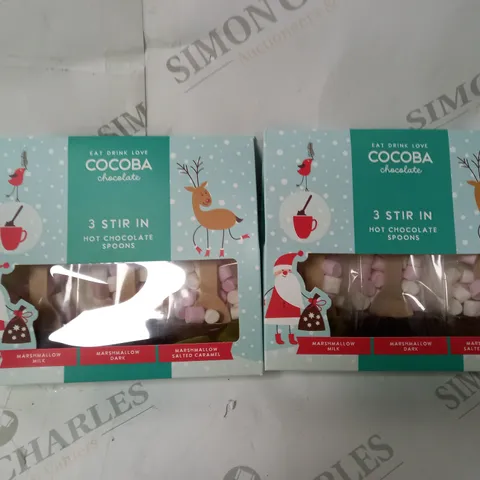 BOX OF 2 COCOBA 3 STIR IN HOT CHOCOLATES