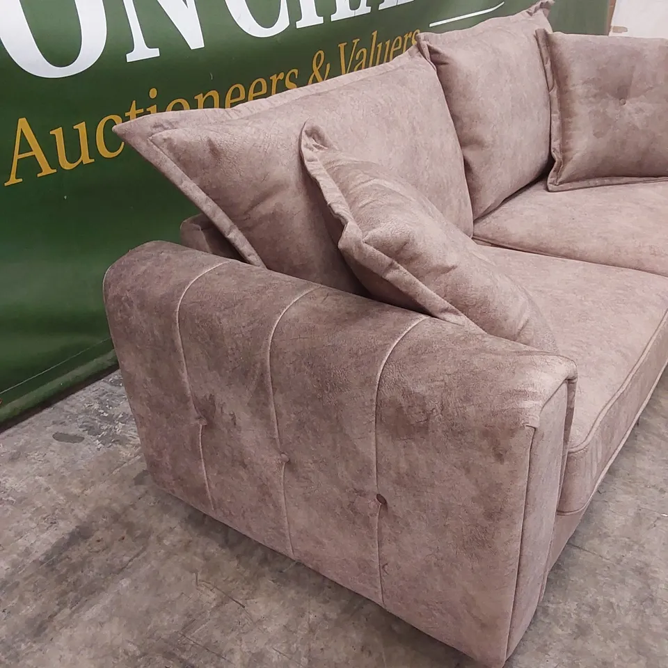 AVANTI FABRIC 3 SEATER - CHOCOLATE RRP £849