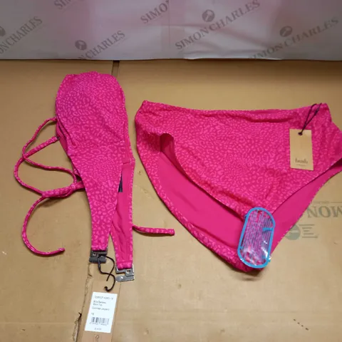 HUSH CONTRAST LEOPARD BIKINI SIZE 14/16