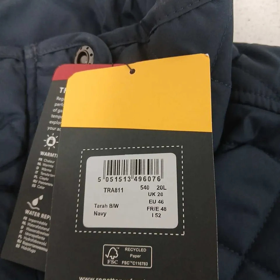 REGATTA PROFESSIONAL TARAH INSULATED NAVY GILET – UK 20