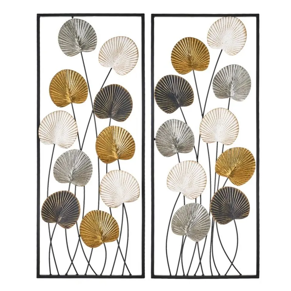 BOXED 2 PIECE METAL WALL DECOR SET