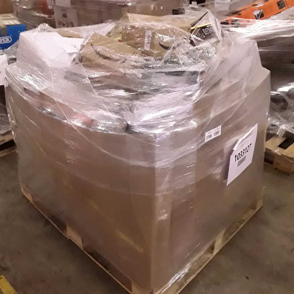 PALLET OF APPROXIMATELY 85 UNPROCESSED RAW RETURN HOUSEHOLD AND ELECTRICAL GOODS TO INCLUDE;