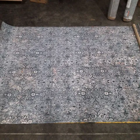 BRAND NEW JAIPUR LIVING VANADEY AYVAH RUG IN BLUE MIRAGE/WHITE SWAN - 5'3"×7'6" 