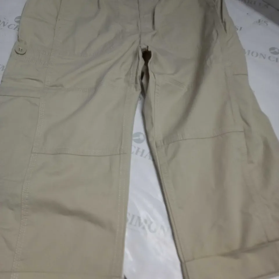 WEIRD FISH SALENA 3/4 LENGTH TROUSERS IN OYSTER - SIZE 12