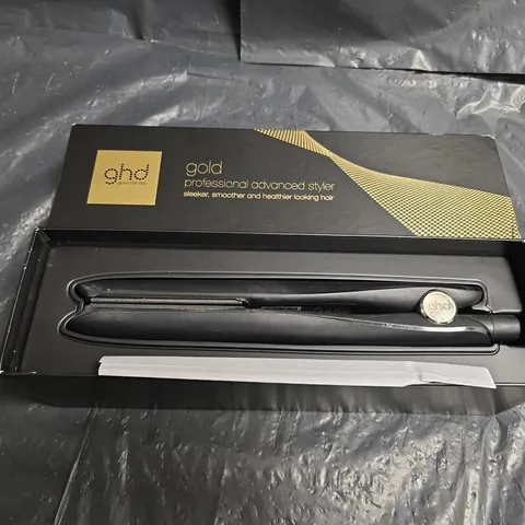 GHD GOLD PROFESSIONAL ADVANCED STYLER HAIR STRAIGHTENER – BOXED