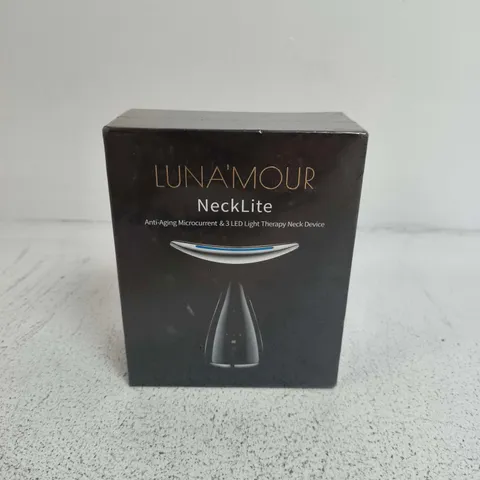 BOXED AND SEALED LUNA'MOUR NECKLITE ANTI-AGING MICROCURRANT & 3 LED LIGHT THERAPY NECK DEVICE