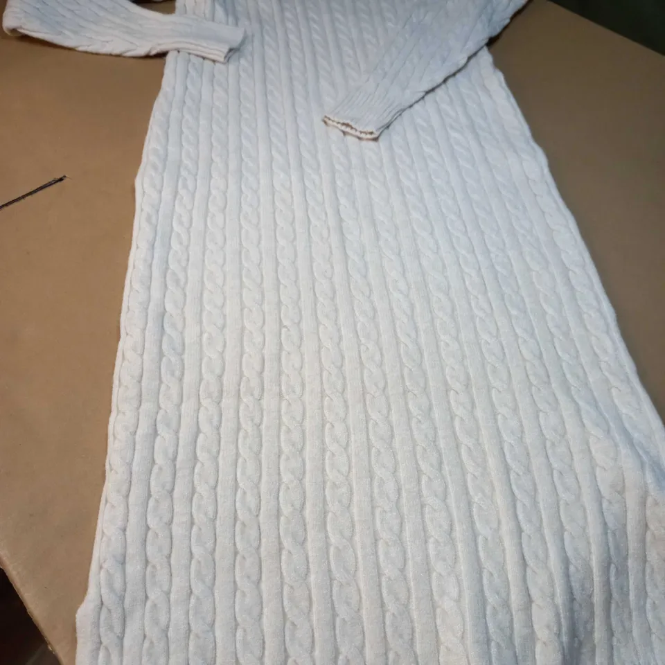 URBAN BLISS OATMEAL SOFT KNITTED MAXI DRESS - SIZE 8