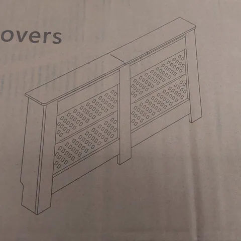 BOXED LARGE DIAMOND STYLE LARGE RADIATOR COVER - WHITE (1 BOX)