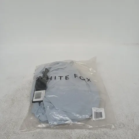 WHITE FOX TROPIC DRIFT MIDI SKIRT MEDIUM BABY BLUE TAGGED