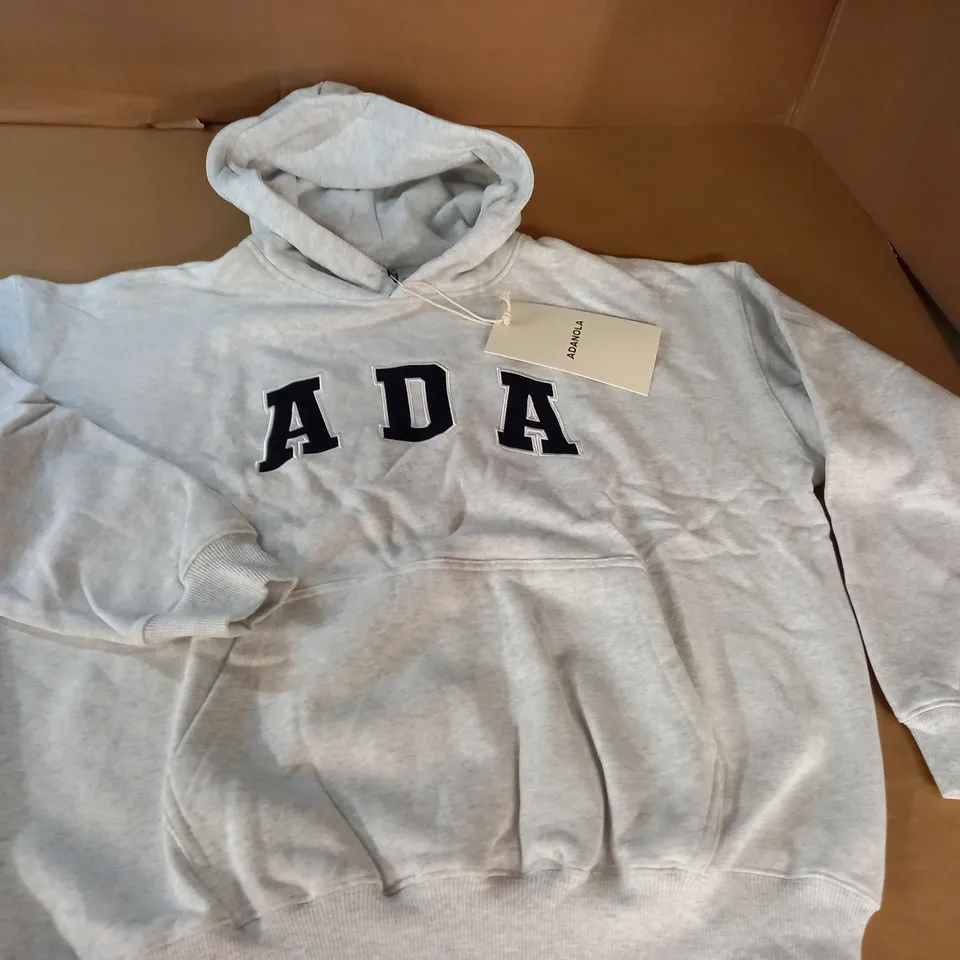 ADANOLA OVERSIZED HOODIE IN LIGHT GREY - M