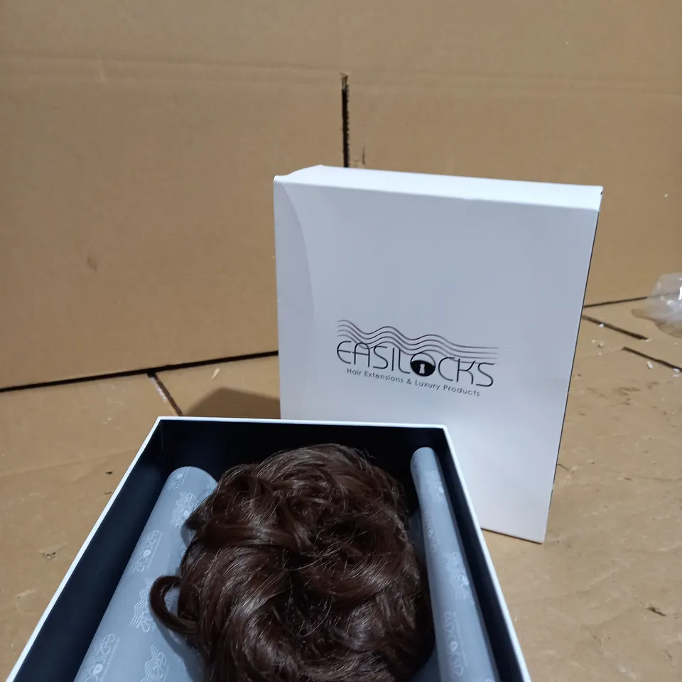 EASILOCKS HD FIBRE ELASTICATED SCRUNCHIE - BROWN COCOA