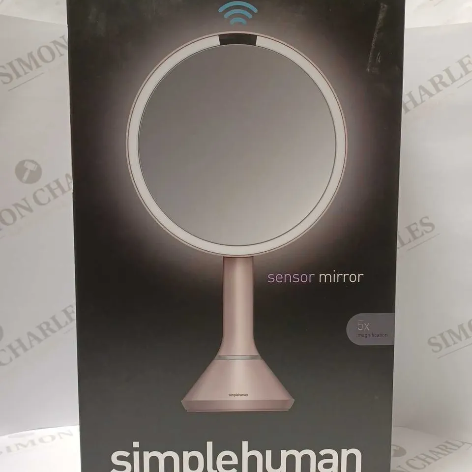 SIMPLEHUMAN STAINLESS STEEL SENSOR MIRROR, PINK 