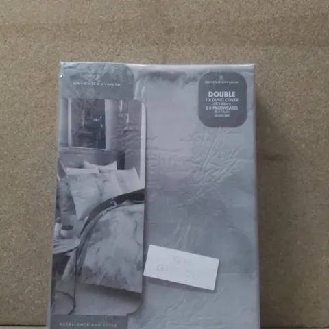 BRAND NEW GAVENO CAVAILIA DOUBLE DUVET SET - MARBLE/WHITE