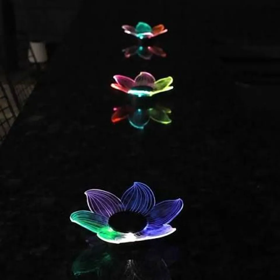 GARDEN STORIES COLOUR SPLASH SET OF 3 EXTRA LARGE COLOUR CHANGE FLOWERS