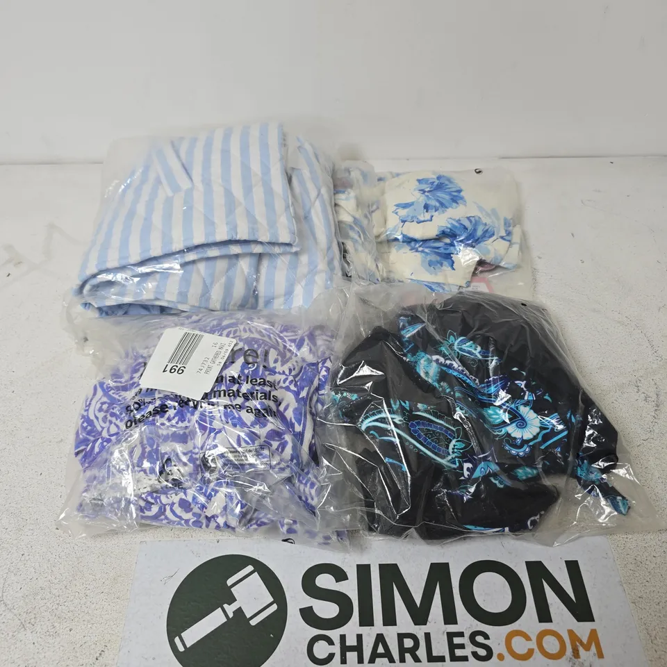 APPROXIMATELY 25 ASSORTED CLOTHING ITEMS IN VARIOUS SIZES, STYLES & SIZES TO INCLUDE SCALLOP TOP , TULIP PRINT BLOUSE , MIDI DRESS , ETC - COLLECTION ONLY