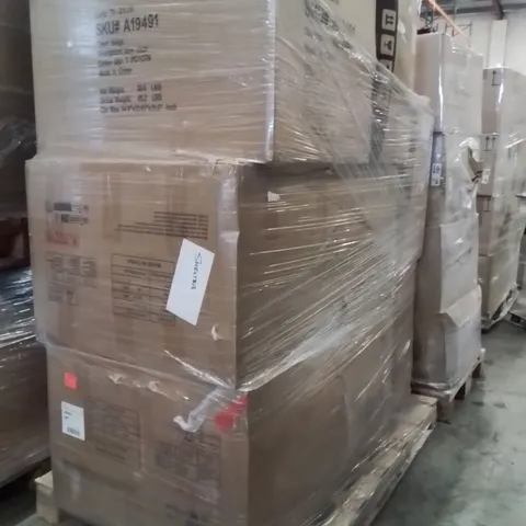 PALLET OF ASSORTED FURNITURE FLATPACKED PRODUCTS TO INCLUDE;SOFA,ARMCHAIR,OFFICE CHAIRS