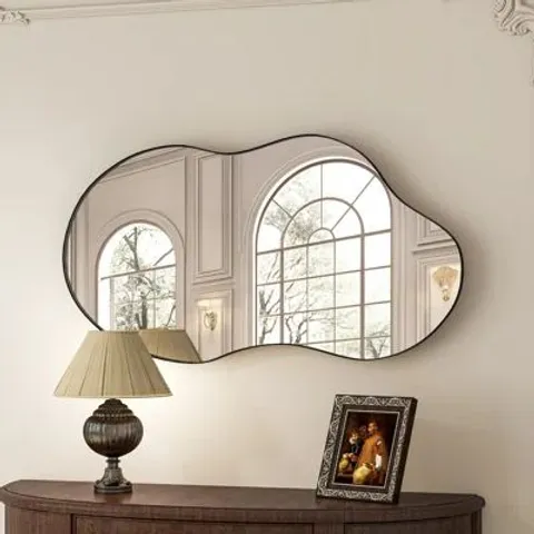 BOXED METAL ASYMMETRIC MIRROR 