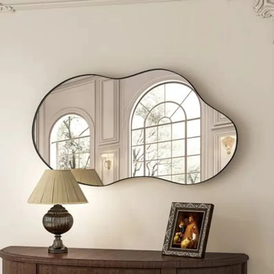 BOXED METAL ASYMMETRIC MIRROR 
