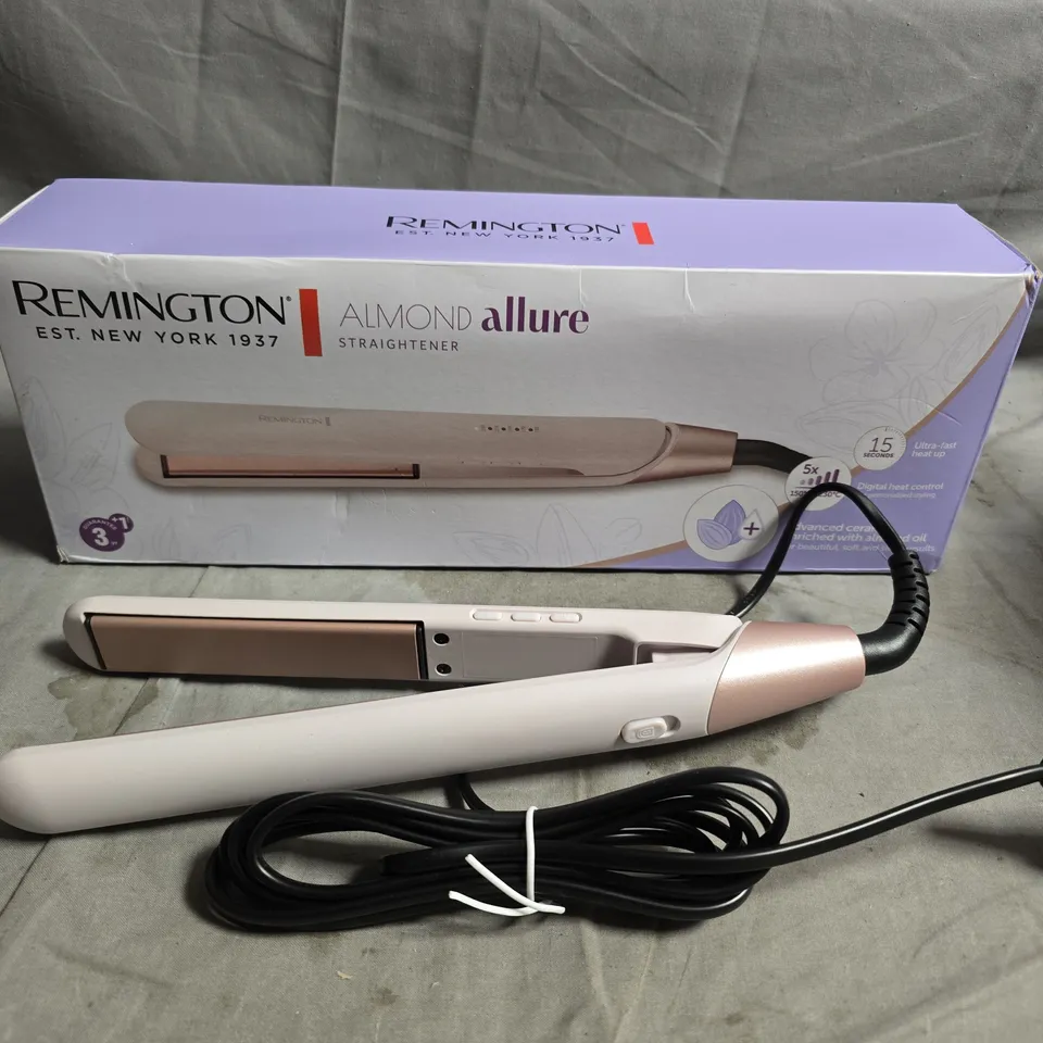 REMINGTON ALMOND ALLURE HAIR STRAIGHTENER 