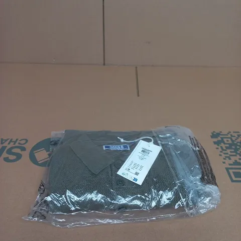 JACK & JONES KNIT POLO SHIRT - TEA LEAF UK 14Y (EU 164)