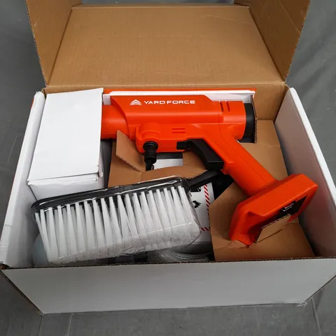 YARD FORCE 20V CORDLESS PRESSURE WASHER
