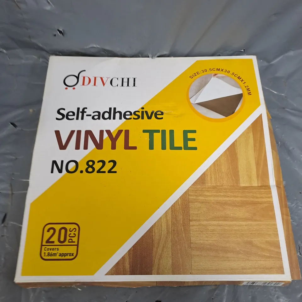 BOXED DIVCHI SELF-ADHESIVE VINYL TILES 20 PIECE PACK 