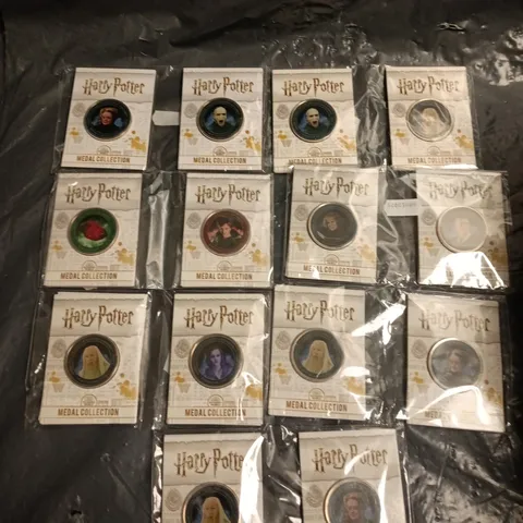 ASSORTMENT OF HARRY POTTER COLLECTABLE MEDALS