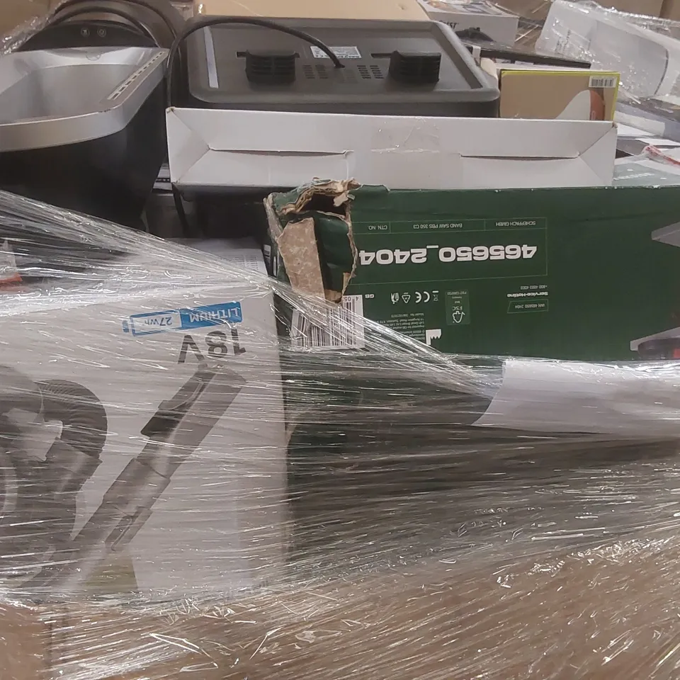 PALLET CONTAINING A VERY LARGE QUANTITY OF ASSORTED ITEMS INCLUDING: AIRFRYER, ULTRASONIC AROMA DIFFUSER, RUSSELL HOBBS MINI CHOPPER ECT