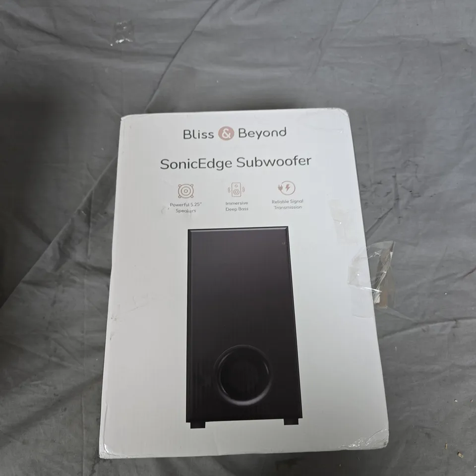 BLISS & BEYOND SONICEDGE SUBWOOFER – BOXED