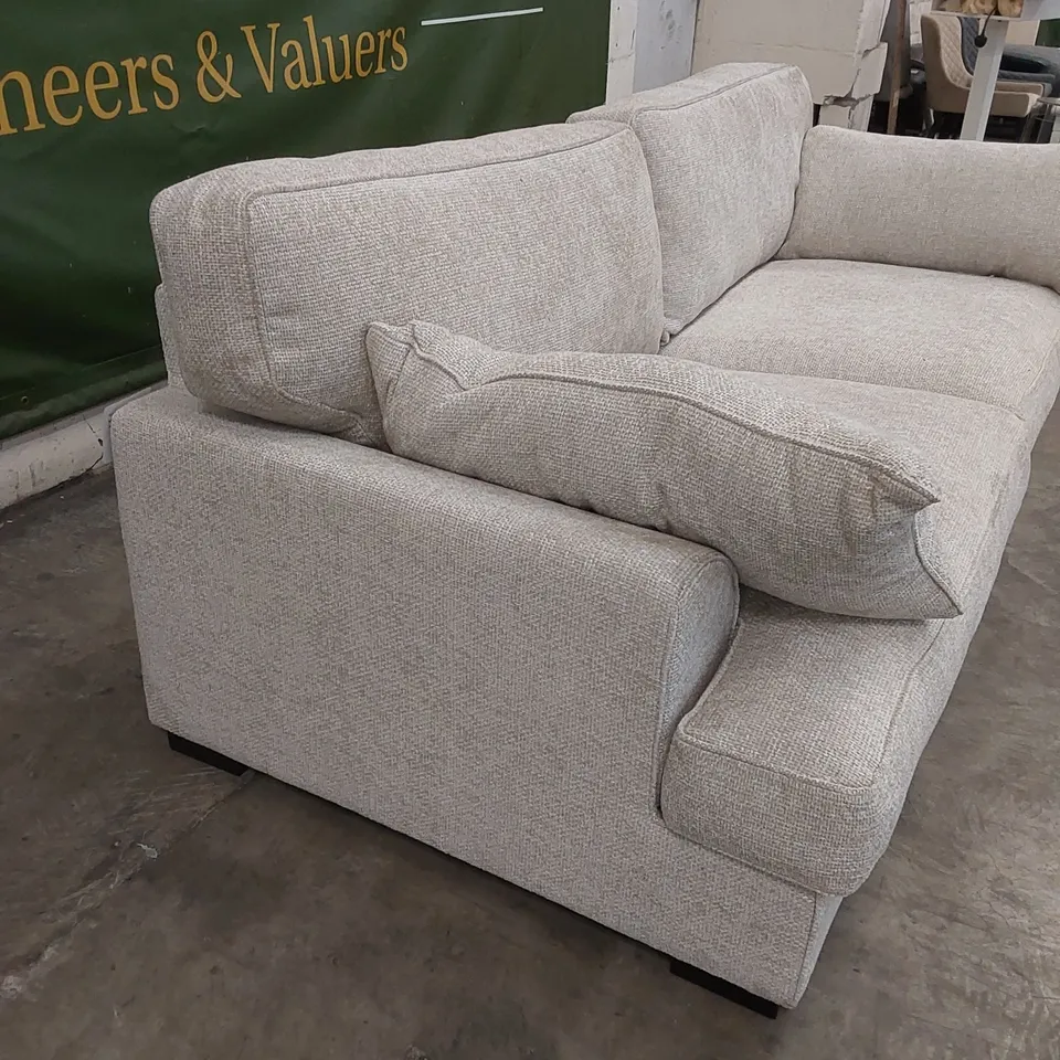 DESIGNER COTTAGE 4 SEATER FABRIC UPHOLSTERED SOFA