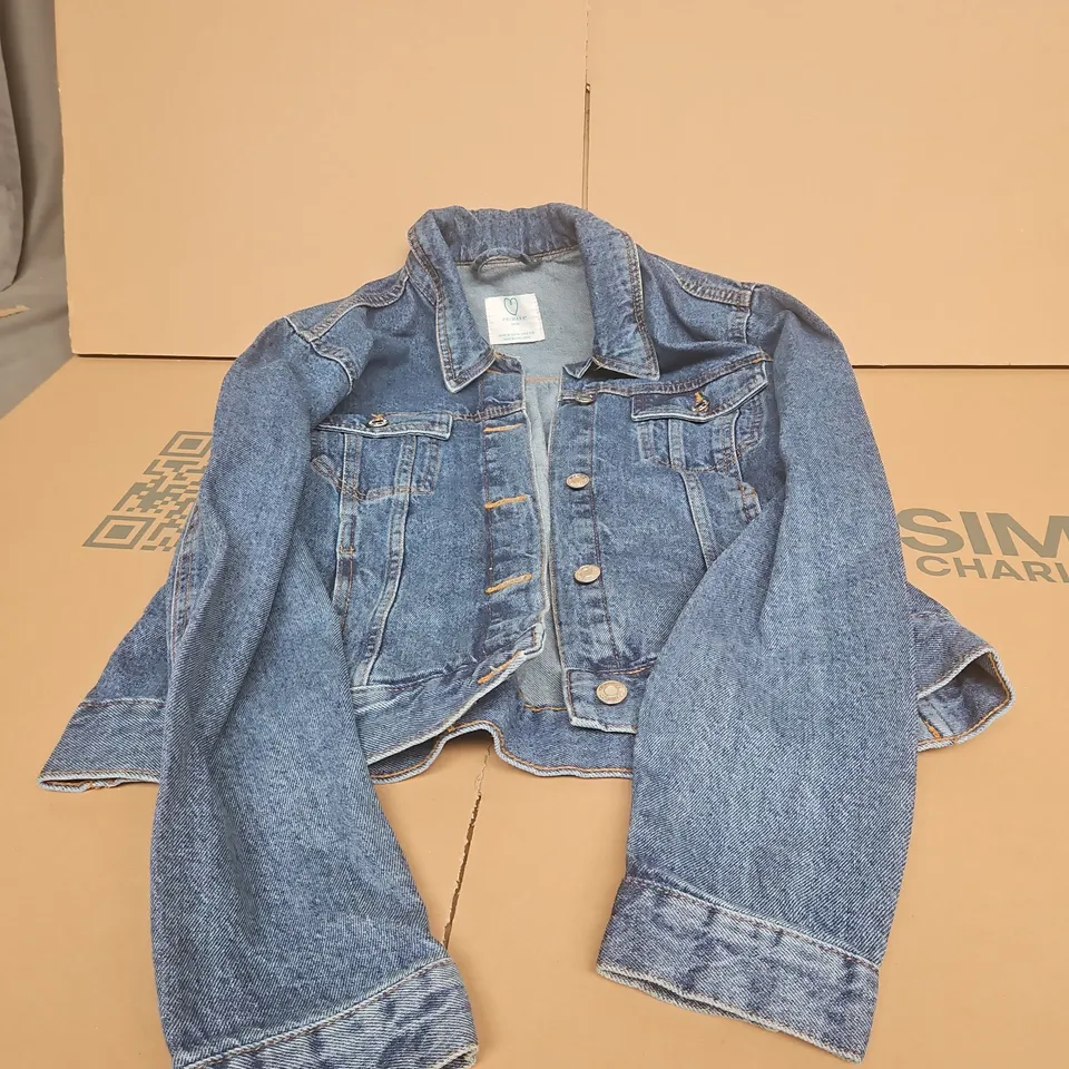 PRIMARK DENIM JACKET – WOMEN'S CROPPED FIT, UK 12 (EU 40)