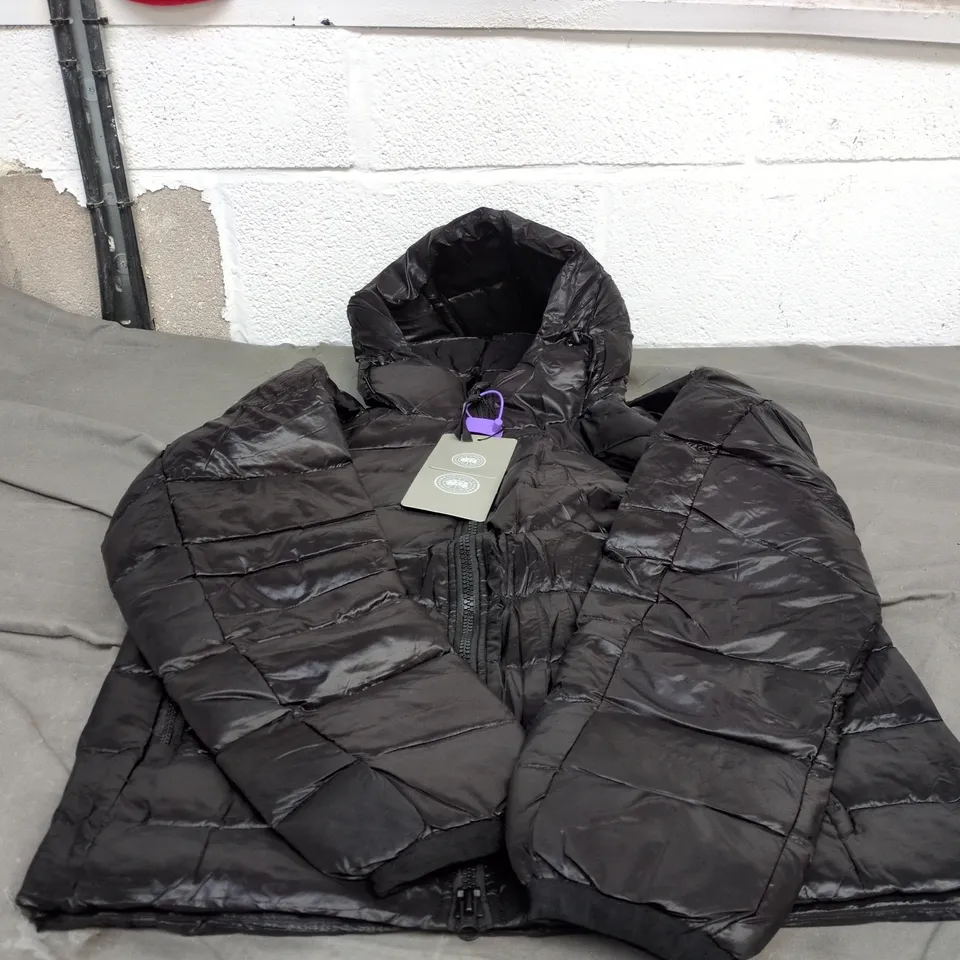 CANADA GOOSE BLACK MEDIUM ZIP UP JACKET WITH TAGS