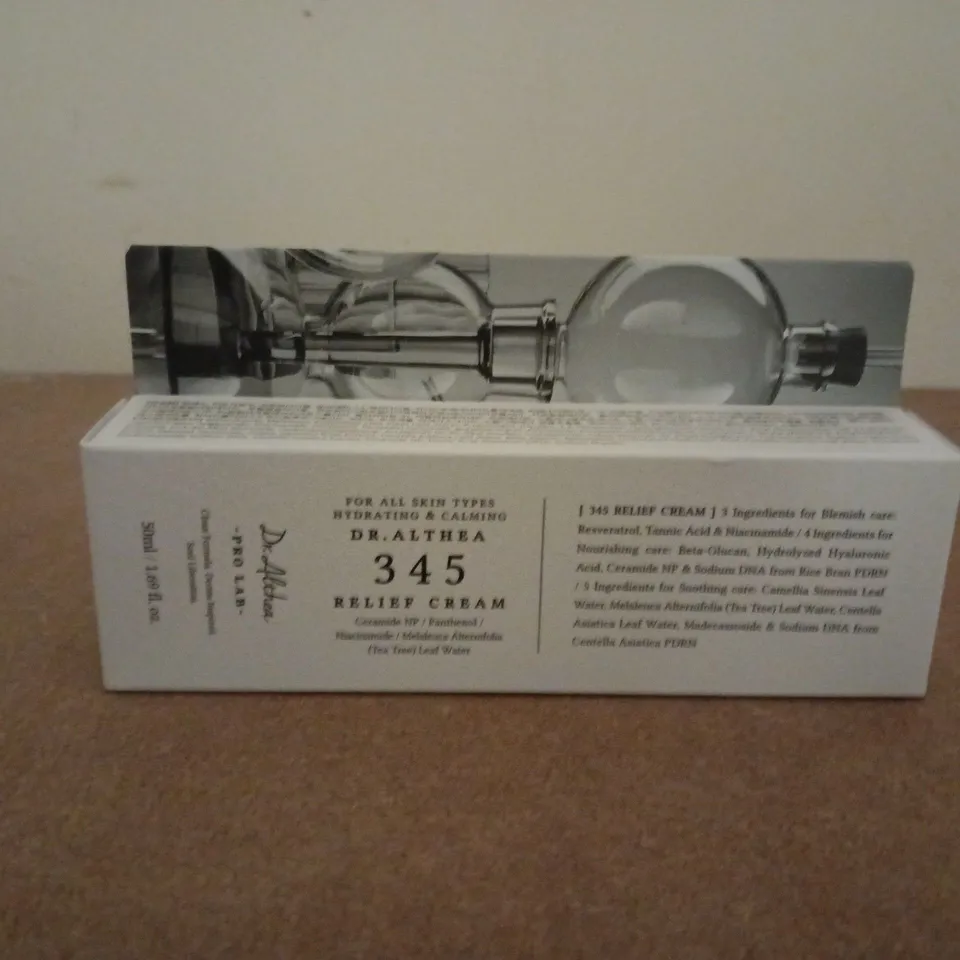 BOXED AND SEALED DR.ALTHEA 345 RELIEF CREAM 50ML 