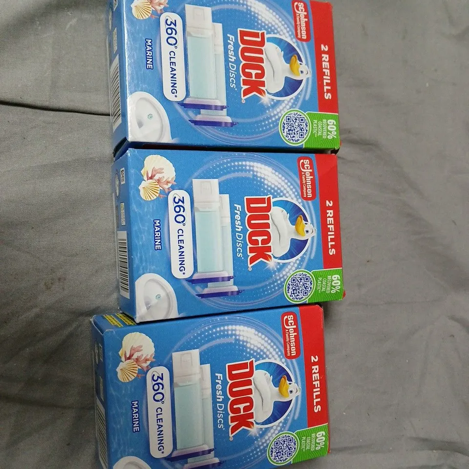 DUCK FRESH DISCS TOILET CLEANING REFILLS – 3 BOXES 