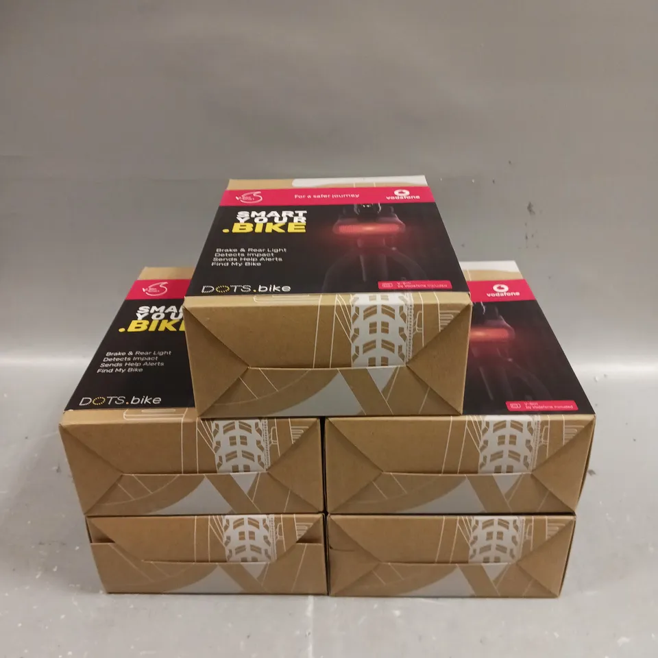 5 X BOXED VODAFONE V-BIKE SMART BRAKE & REAR LIGHT 