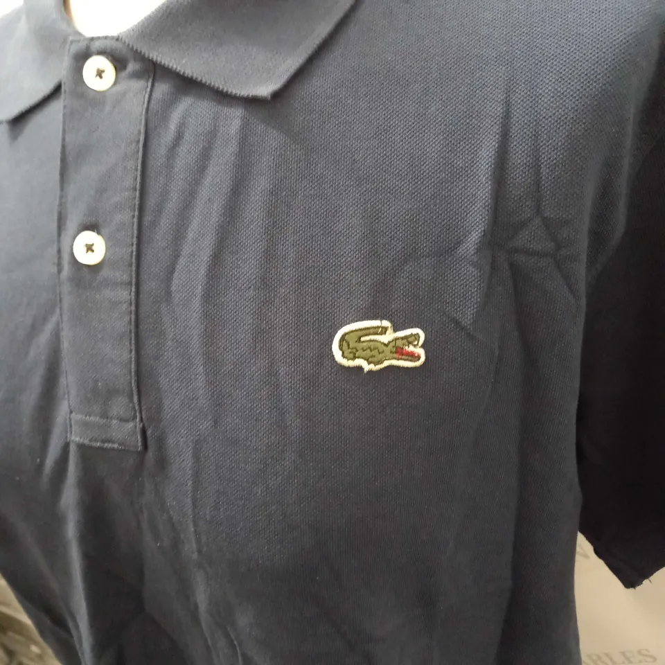 LACOSTE NAVY POLO SHIRT SIZE L