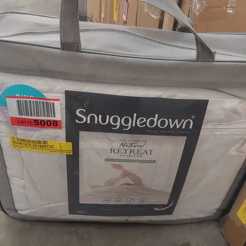 BAGGED RETREAT SNUGGLEDOWN SUMPTUOUS GOOSE DOWN 4.5 TOG SUMMER DUVET - KING SIZE